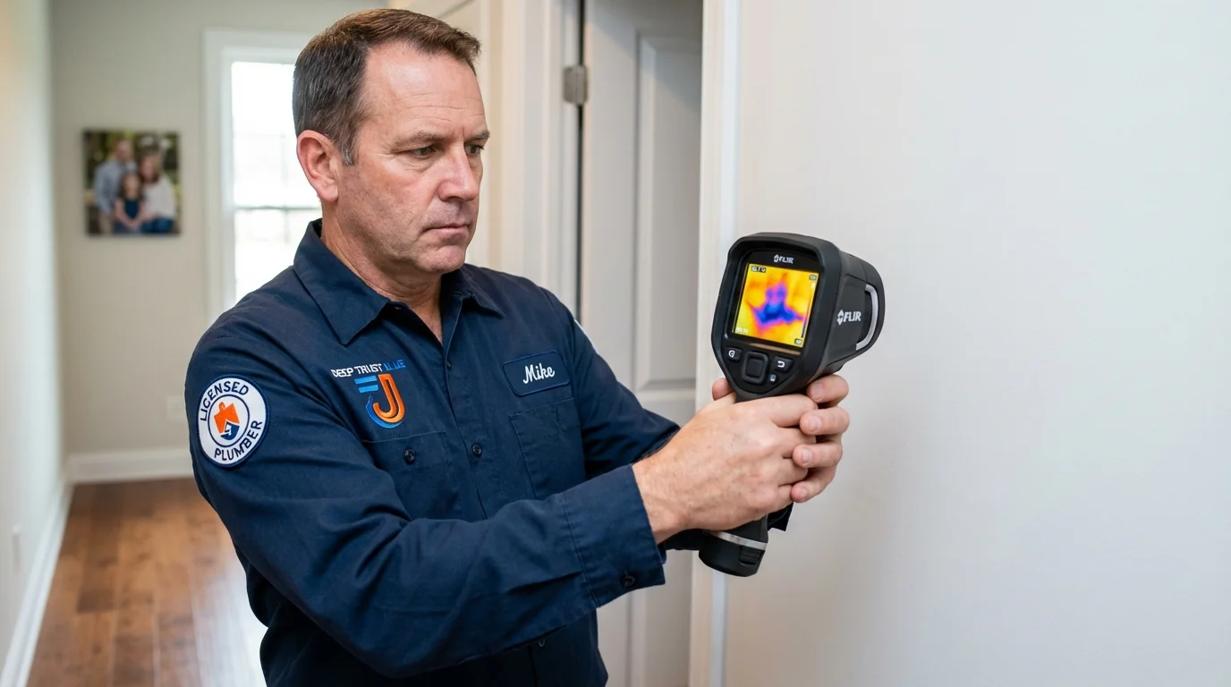 Thermal imaging leak detection by Johns Plumbing LLC in Kill Devil Hills